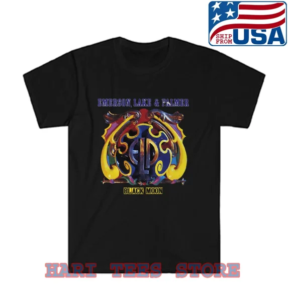 Emerson Point Emerson Lake Palmer Black Moon Men's Black T-shirt Size S to 5XL ...
