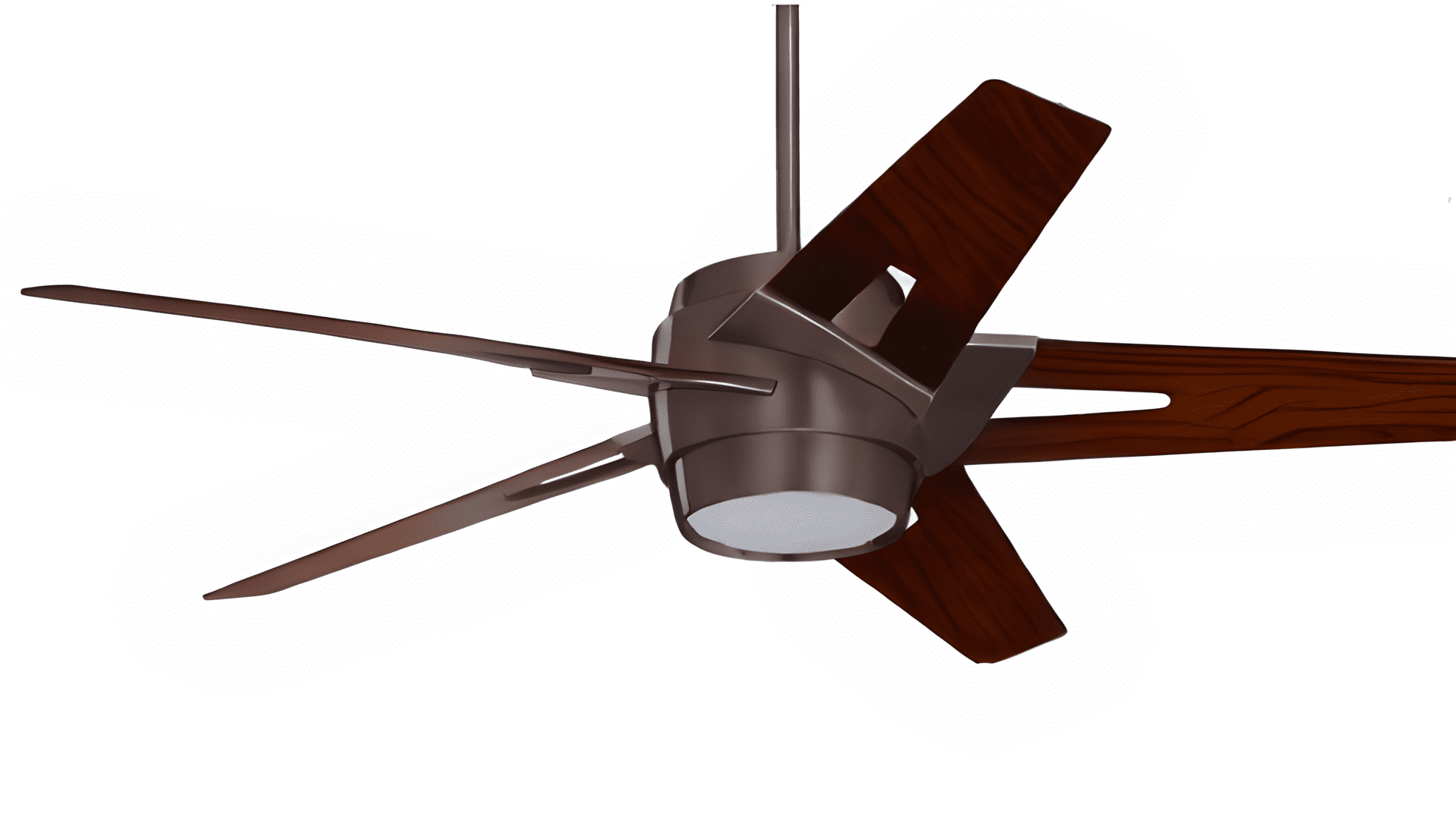 Eco-Friendly 54'' Oil Rubbed Bronze Ceiling Fan with Walnut Blades