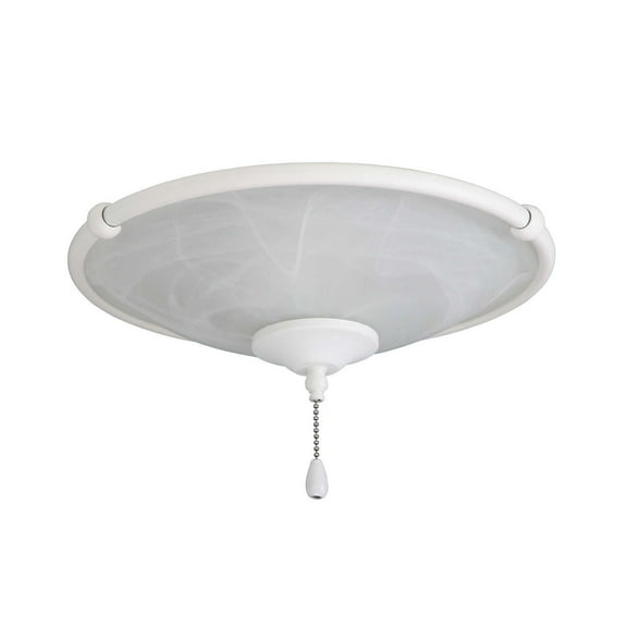 Emerson Outdoor Damp Low Profile 13.00 LED Bowl Light Kit with Frosted Shade - Satin White LK53SW