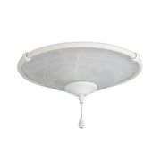 Emerson Outdoor Damp Low Profile 13.00 LED Bowl Light Kit with Frosted Shade - Satin White LK53SW