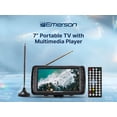 thumbnail image 1 of Emerson ET-7000 Portable 7” TV & Digital Multimedia Player with Built in Rechargeable Lithium Battery & DC Car Cord, 1 of 12