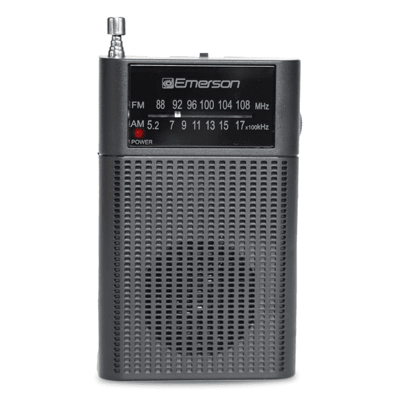 Emerson Portable AM FM Radio, New