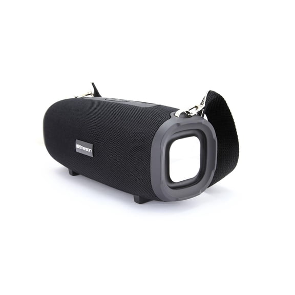 Emerson EAS-3000 Portable Bluetooth Speaker with Carrying Strap, Black