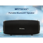 Emerson EAS-3000 Portable Bluetooth Speaker with Carrying Strap, Black