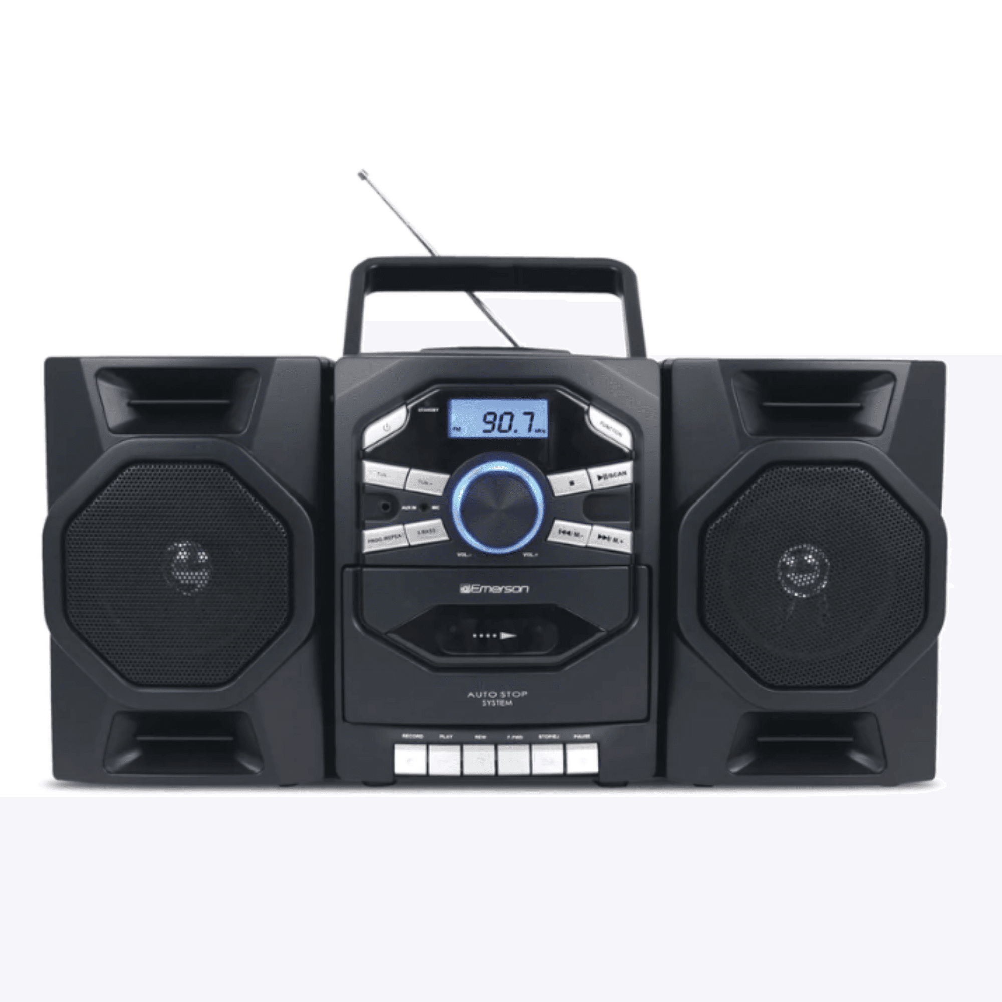 Panasonic AM/FM AC/DC Portable Radio - Metallic Chrome - Built-In Speakers  - Analog Display - Portable Boombox - Ideal for On-The-Go Listening in the  Boomboxes & Radios department at