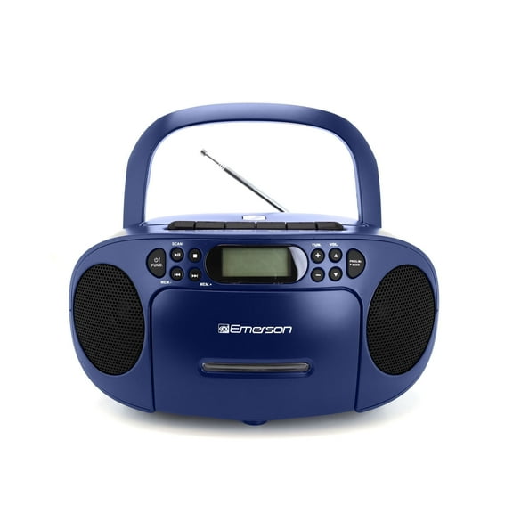 Emerson Portable CD Player Boombox with Cassette Player, AM/FM Radio ...