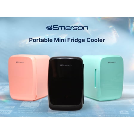 Emerson EFC-5000 Portable Mini Fridge Cooler, Black