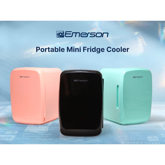Emerson EFC-5000 Portable Mini Fridge Cooler, Black