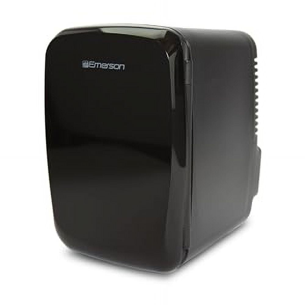 Emerson Portable Mini Fridge Cooler Quiet w Secure Latch and Holds up to 6 Cans