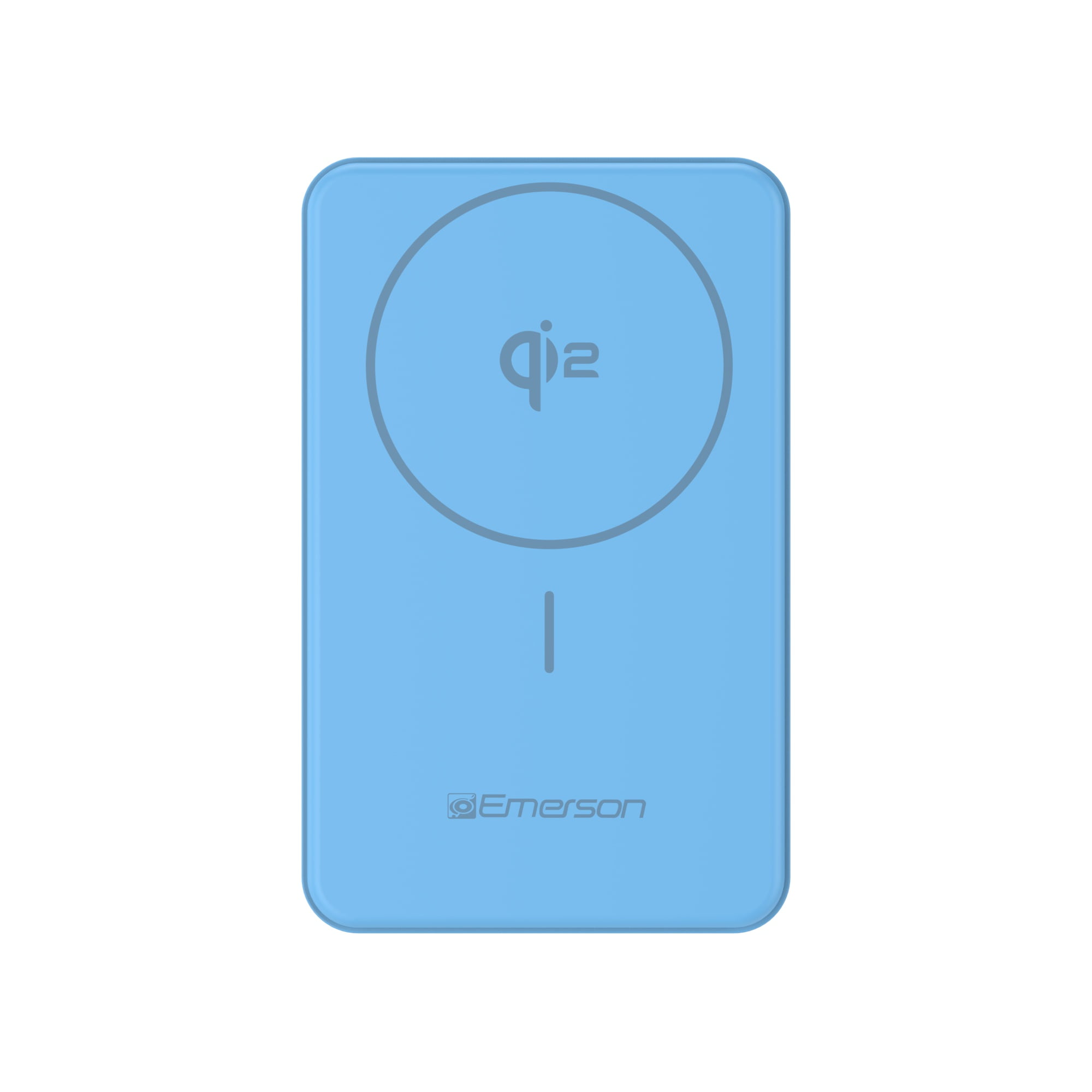 Emerson Power Bank with 15W Qi2 Magnetic Wireless Charging and 20W Wired Output Charging, Blue - PBW1010U