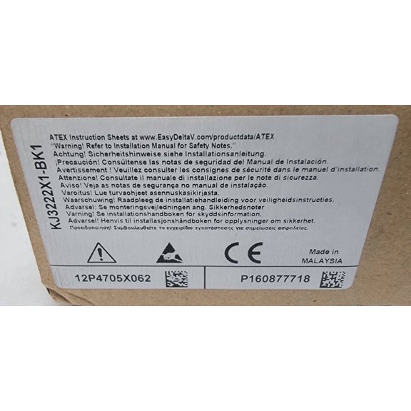 Emerson Process Management LLP KJ3222X1-BK1 AI 8-Channel I/O 4-20 mA HART Module