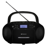 Emerson CD/Cassette/Radio Boom Box, EPB-3003, Black