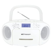 Emerson CD/Cassette/Radio Boom Box, EPB-3003, White