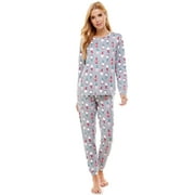Emerson Road Woman's Whisper Rib Christmas Gnome Top & Jogger Pajama Set