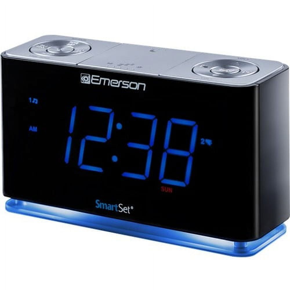 Emerson SmartSet Clock Radio with Bluetooth Speaker