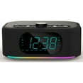 thumbnail interactive-video image 1 of Emerson SmartSet Dual Alarm Clock Radio, 10W Bluetooth Speaker, 15W Wireless Charging, 7-Mode Rhythmic Color Changing LED Lights, CKSW7708M, 1 of 9