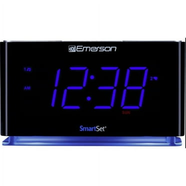 Emerson SmartSet Dual Alarm Clock Radio with Bluetooth Speaker, Large LED Display and Night Light, CKS1507