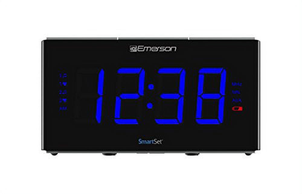 Emerson Smartset Sound Therapy Alarm Clock Radio with White Noise
