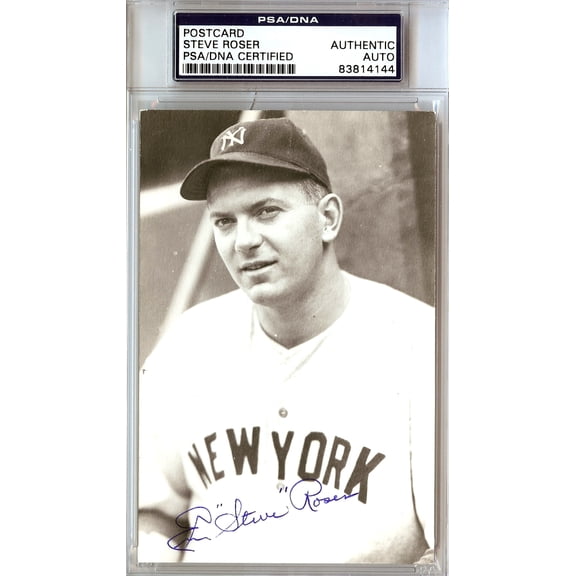 Emerson "Steve" Roser Autographed 3.5x5.5 Postcard New York Yankees PSA/DNA #83814144