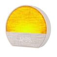 thumbnail image 1 of Emerson Sunrise SmartSet Alarm Clock with White Noise (4 Soothing Sounds and 2 Wake up Sounds), 8-Color Dimmable LED Decor, Bluetooth Speaker, and LED Dot Matrix Display, CKSS7801WM, 1 of 15
