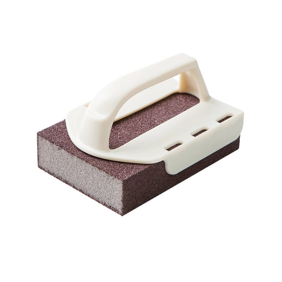 Emery Cleaning Sponge,with Handle,Rust Foam Cleaning Eraser for Pots,Pans,Sink,Grill,Sturdy Decontamination Cleaning Tool for Home and Restaurant