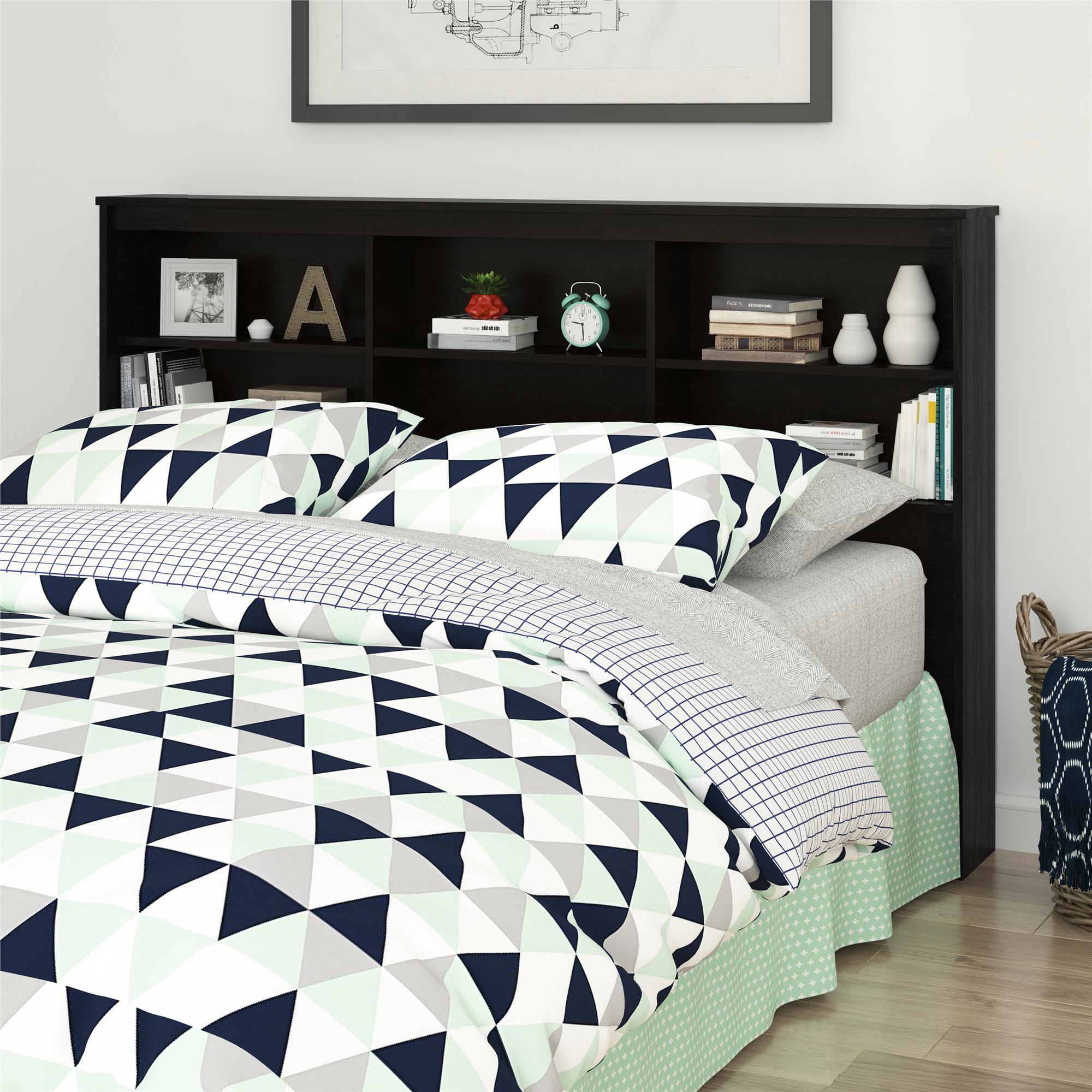 Emery Full/Queen Storage Headboard, Espresso