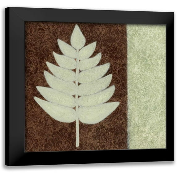 Emery, Kristin 12x12 Black Modern Framed Museum Art Print Titled - Fern IV