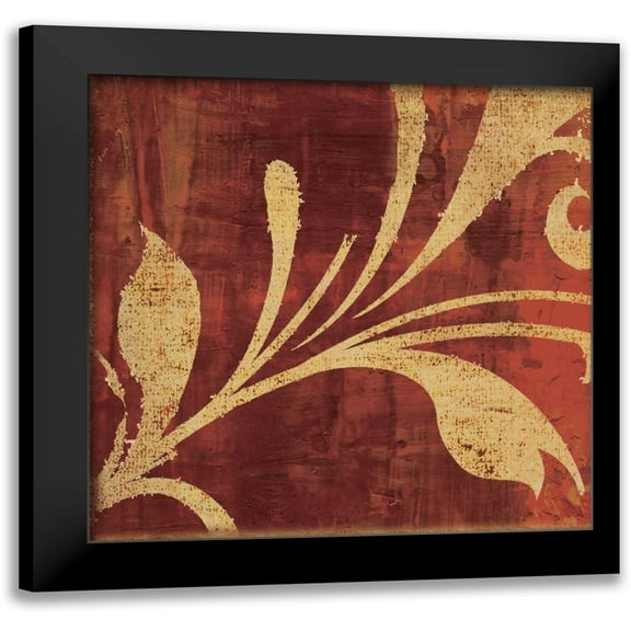 Emery, Kristin 12x12 Black Modern Framed Museum Art Print Titled - Red Gold