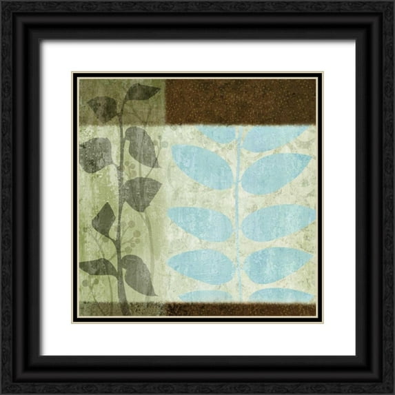 Emery, Kristin 12x12 Black Ornate Wood Framed with Double Matting Museum Art Print Titled - In the Weeds II