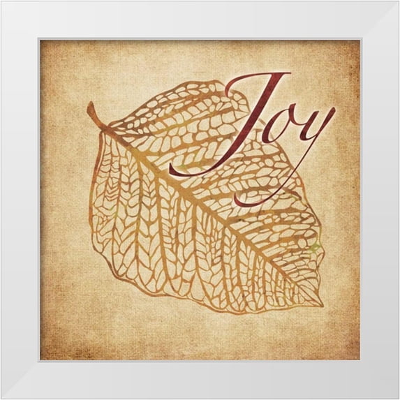 Emery, Kristin 12x12 White Modern Wood Framed Museum Art Print Titled - Red and Gold Joy II