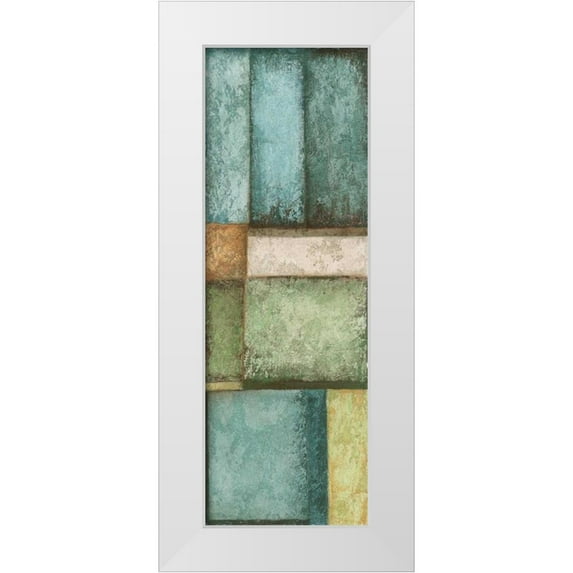 Emery, Kristin 14x32 White Modern Wood Framed Museum Art Print Titled - Rectangles Right