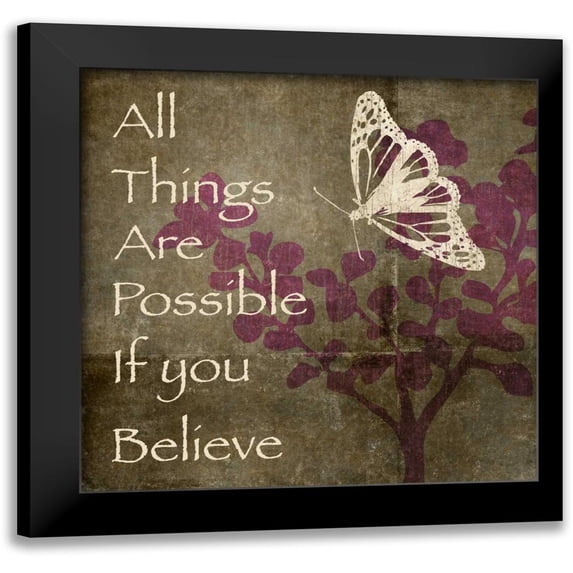 Emery, Kristin 15x15 Black Modern Framed Museum Art Print Titled - All Things Fly