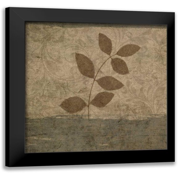 Emery, Kristin 15x15 Black Modern Framed Museum Art Print Titled - Peace Love Happiness