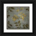 thumbnail image 1 of Emery, Kristin 15x15 Black Ornate Wood Framed with Double Matting Museum Art Print Titled - Gold and Brown Leaves Faith, 1 of 4