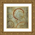 thumbnail image 1 of Emery, Kristin 15x15 Gold Ornate Wood Framed with Double Matting Museum Art Print Titled - Vintage Circels IA, 1 of 4