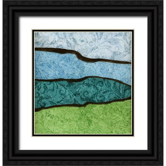 Emery, Kristin 15x16 Black Ornate Wood Framed with Double Matting Museum Art Print Titled - River II