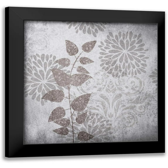 Emery, Kristin 20x20 Black Modern Framed Museum Art Print Titled - Warm Grey Yellow