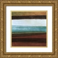 thumbnail image 1 of Emery, Kristin 20x20 Gold Ornate Wood Framed with Double Matting Museum Art Print Titled - Stripes Right, 1 of 4