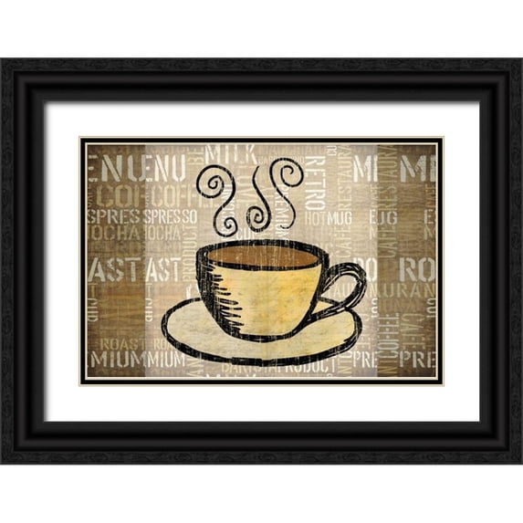 Emery, Kristin 24x17 Black Ornate Wood Framed with Double Matting Museum Art Print Titled - Coffee Mat 1