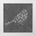 thumbnail image 1 of Emery, Kristin 26x26 White Modern Wood Framed Museum Art Print Titled - Brocade Bird II, 1 of 4