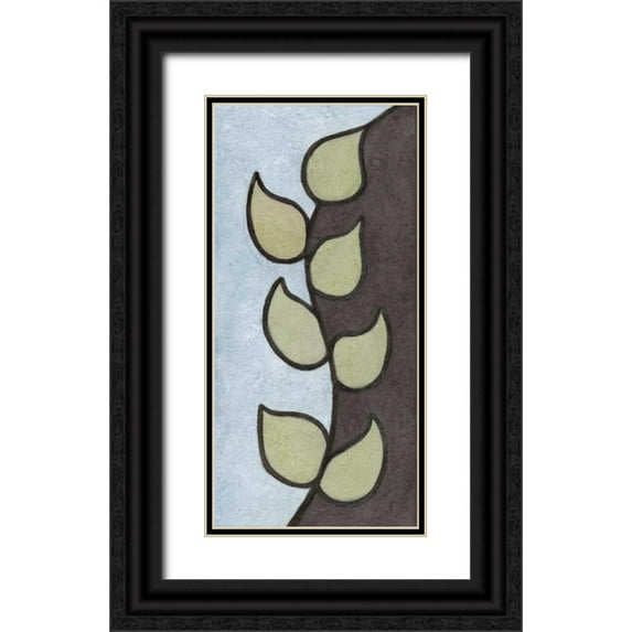 Emery, Kristin 9x14 Black Ornate Wood Framed with Double Matting Museum Art Print Titled - Vertical Vine