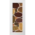 thumbnail image 1 of Emery, Kristin 9x18 White Modern Wood Framed Museum Art Print Titled - Warm Ovals II, 1 of 4