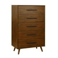 thumbnail image 1 of Emery Pecan 5 Drawer Chest, 1 of 9
