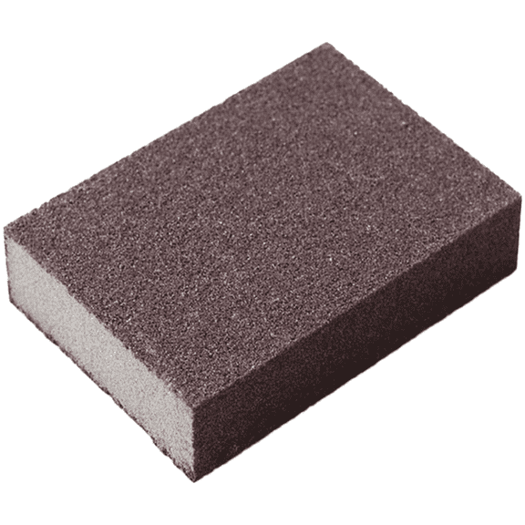 Emery Sponge Scourer for Kitchen Cleaning Pots Pans Rust Removal Scrubber Block Aluminum Oxide 10x7x2.5cm Brown 1 Pack-