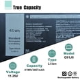 thumbnail image 1 of Emery TECH G91J0 Battery for Dell latitude 3520 Dell Latitude 3320 3330 Inspiron 3510 3511 3515 5310 5410 5418 14 Plus 7420 7415 2-in-1 Vostro 3510 3515 Series V6W33 TN70C for dell latitude 3420, 1 of 5