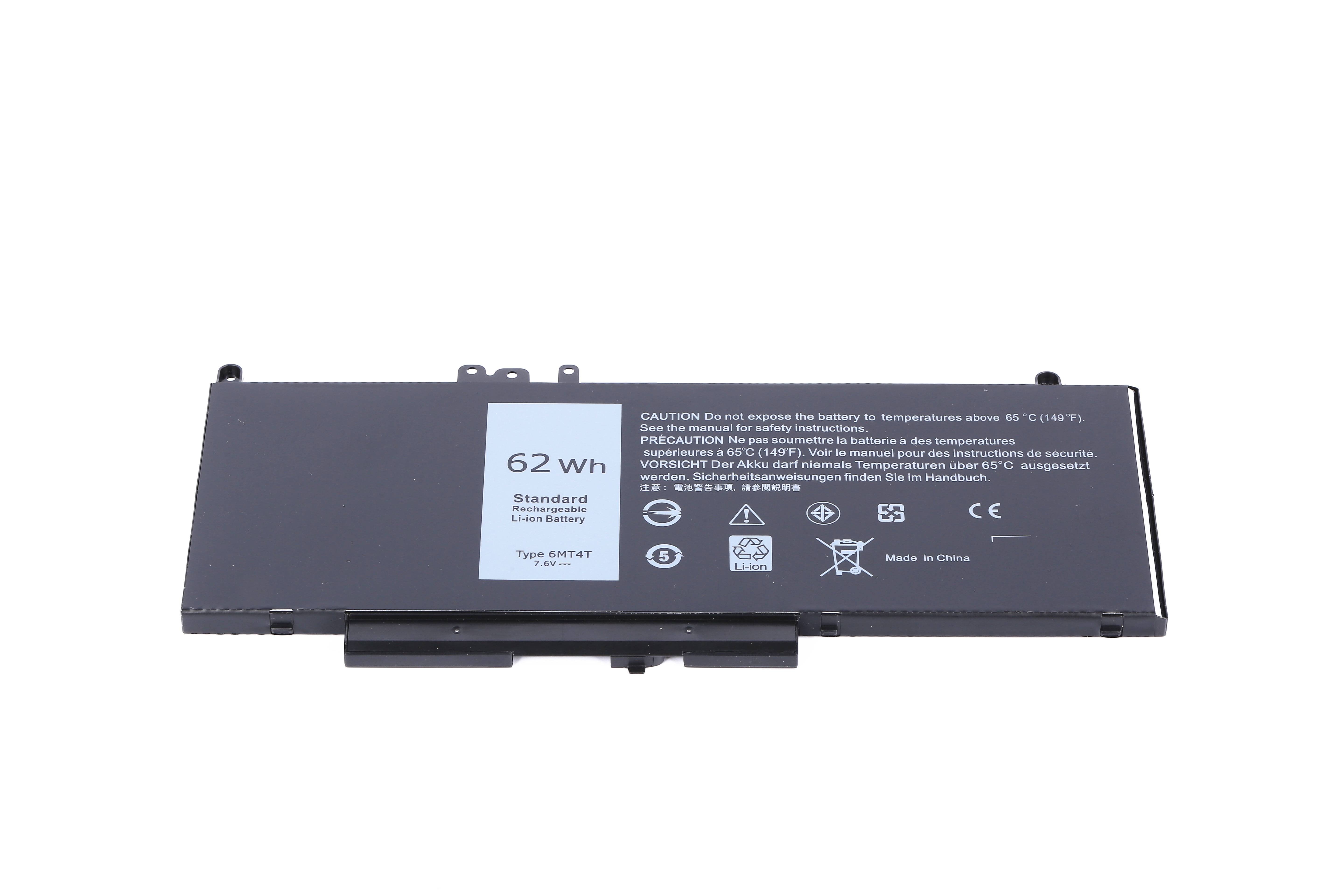 DELL 6MT4T 7.6V 62Wh 4-Cell Laptop Battery For Latitude E5270/E5470/E5570 & Precision 3510