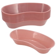Henry Schein Kidney-Shaped Plastic Emesis Basin, Medical Supplies, 16 oz Capacity, Mauve, 25-Count