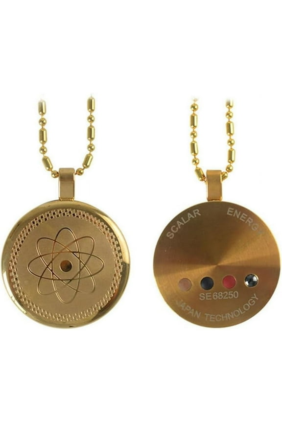 Emf Protection Cosmic Energy Metatron Cube Shield Defense Necklace,Geometry Protection Necklace,Gold Color
