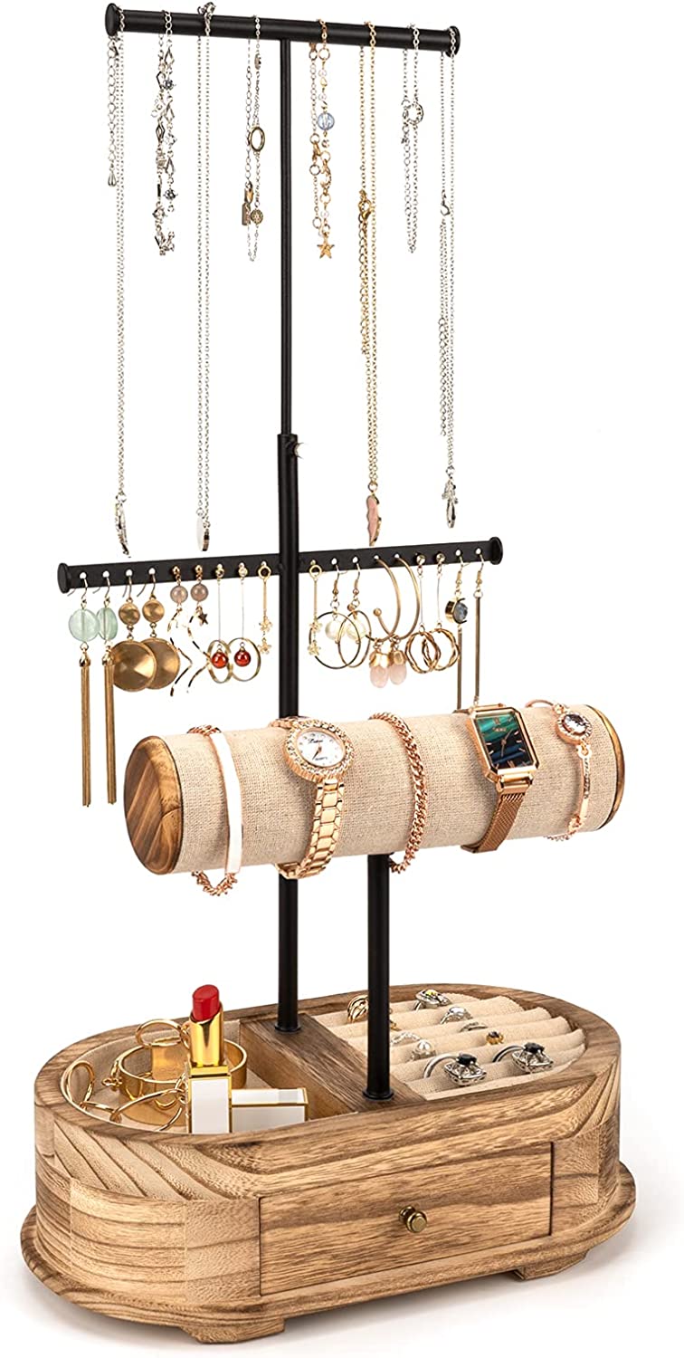 Windfall Earring Holder Jewelry Organizer Necklace Hanger Wall Stand