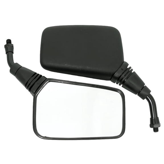 Emgo 20-25150 Universal Rectangular Mirror - Roadhawk - 5in. Stem - Black - 10mm Thread - Both